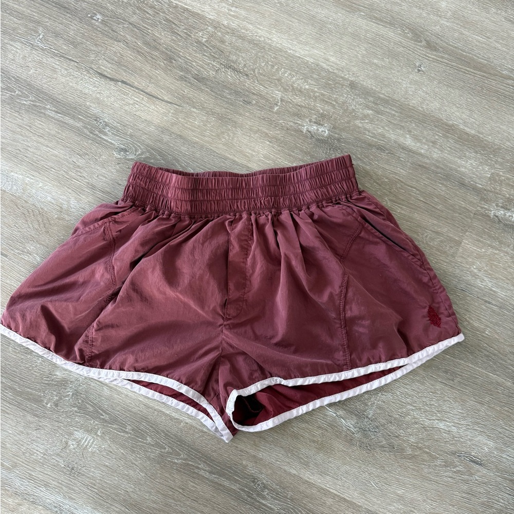 FP Movement by Free People Maroon Athletic Shorts